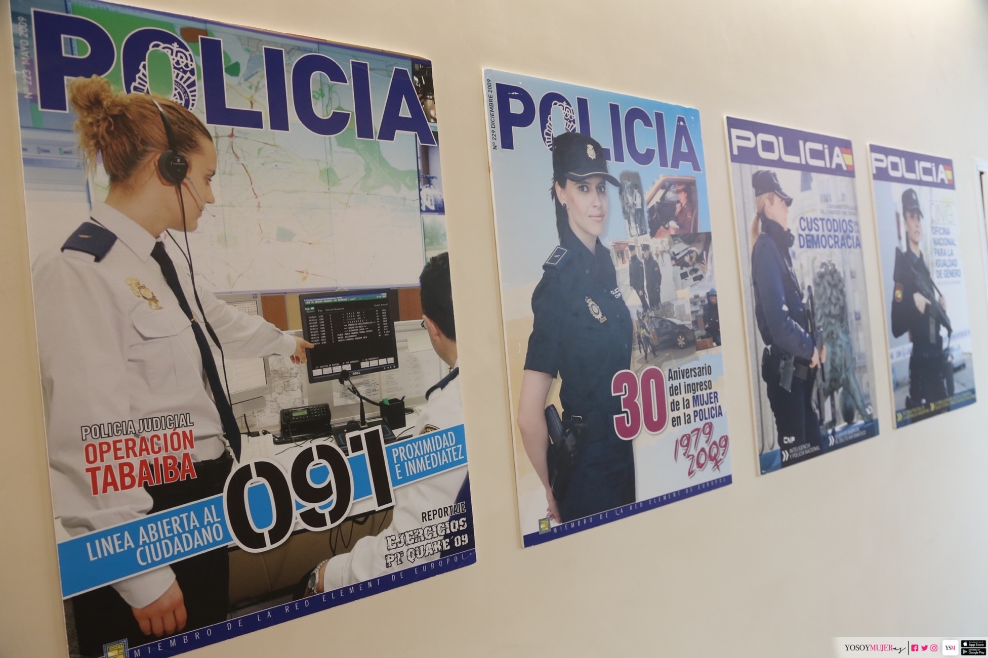 Exposición Policía Nacional mujer